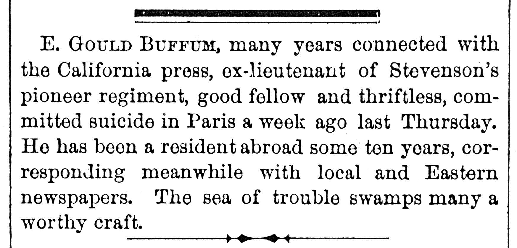 buffum Obit Jan 5, 1868