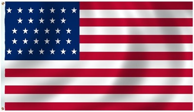 31 star "California" flag.